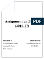 Assignment on Budget