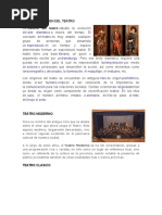 Historia y Origen Del Teatro