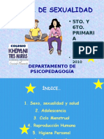 Taller Sexualidad 6to. Prim