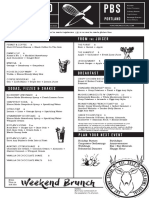 Punch Bowl Social Main Menu, 8.26.16