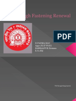 Through Fastening Renewal: D.Padma Rao Appr - JE (P.WAY) SAMBALPUR Division E.Co - Rly