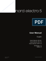 Nord Electro 5 English User Manual v1.x Edition D