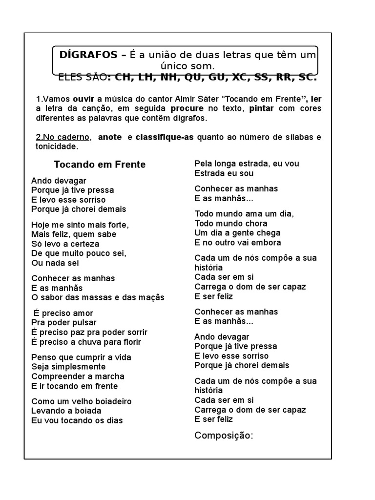 Ando Devagar Porque Já Tive Pressa Letra