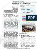 Welding Procedure Specification