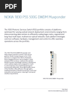 PR1602018219EN 1830 PSS 500G Muxponder Card Datasheet