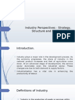 Industry Perspectives - Strategy, Structure and Process
