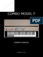 Combo Model F: Owner'S Manual