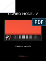 Combo Model V: Owner'S Manual