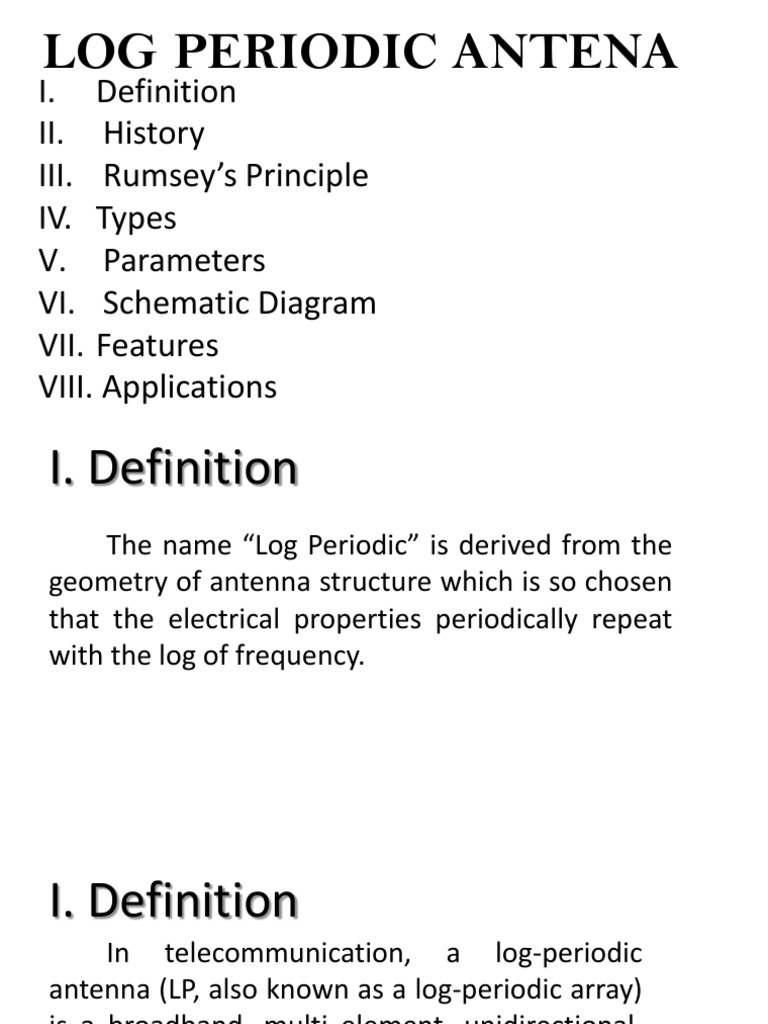 Log Periodic Antenna Overview | PDF | Antenna (Radio) | Electronic ...