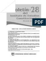 Aa.vv. Boletin Del Instituto de Estudios Constitucionales. Universidad Sergio Arboleda. Bogotá. 2011