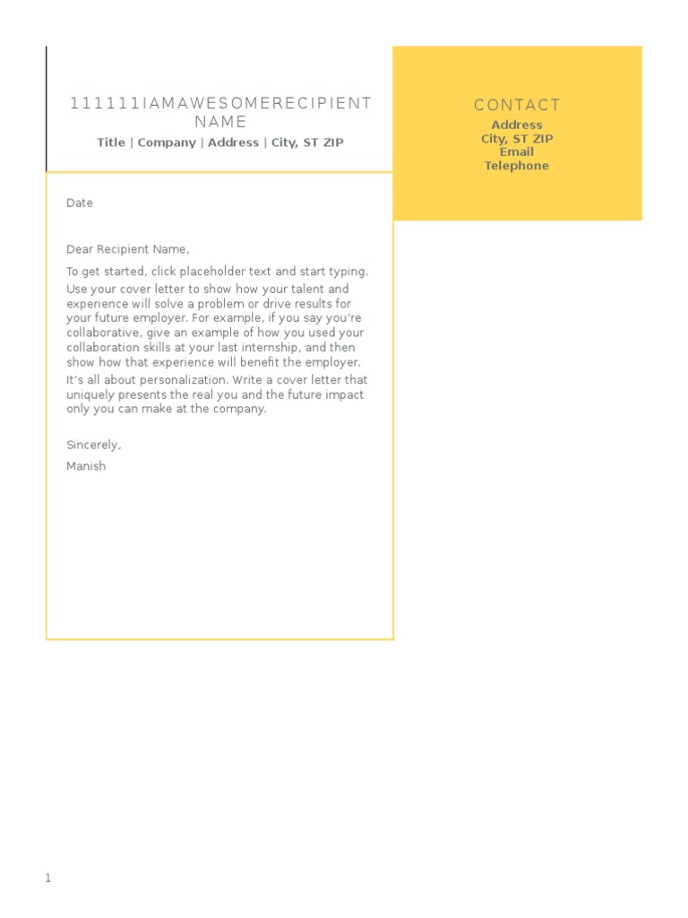 Crafting a Personalized Cover Letter | PDF
