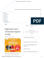 Kegunaan Unsur Timbal Dan Sejarah Timbal - Tatangsma