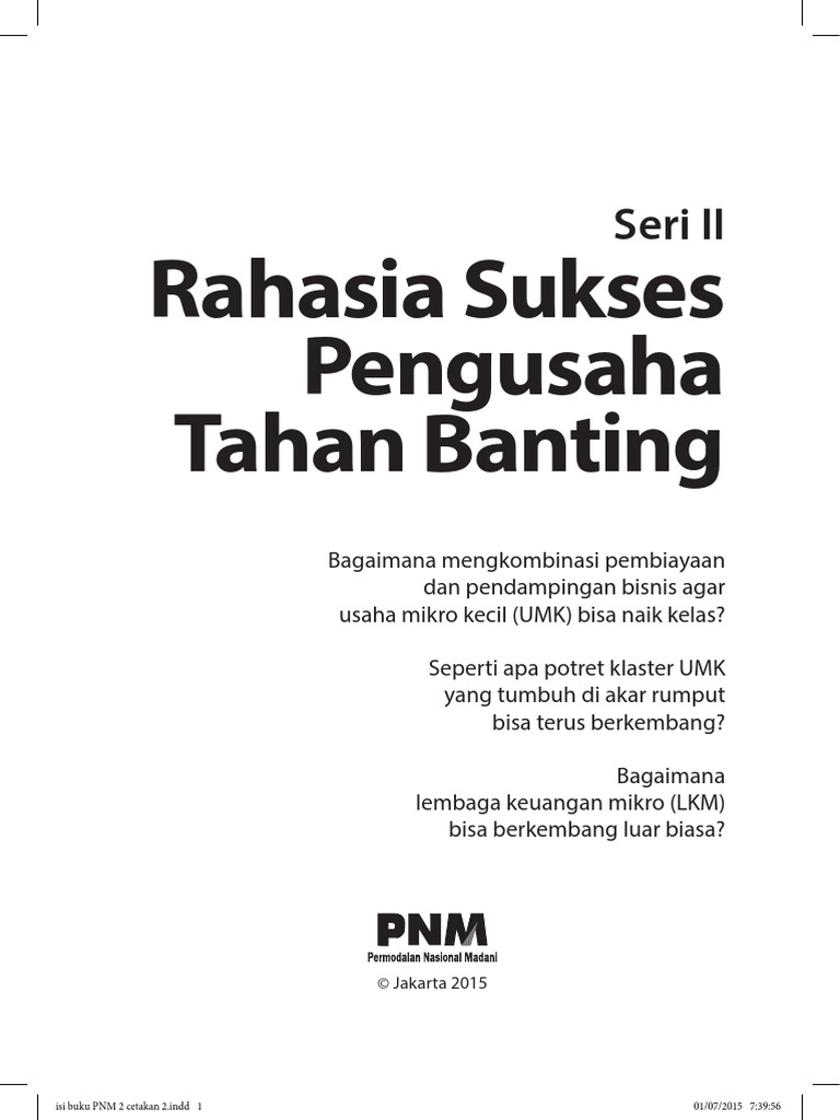 Isi Buku PNM 2 Cetakan FA