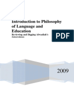 'Introduction To Philosophy of Language and Education' - Alwasilah Chaedar