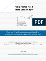 2014 05 24 Ghid Practic Nr 3 Cum Pot Firmele Concura Onest in Cadrul Achizitiilor Publice Fara a Da Mita Coruptilor PDF