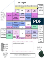 Timetable Garde3a 2016