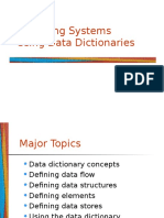 Analyzing Systems Using Data Dictionaries