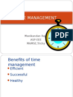 Time Management: Manikandan Raju Asp-Eee MAMSE, Trichy