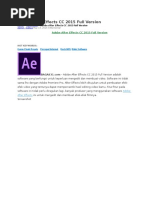 Download Adobe After Effects CC 2015 Full Version by Akbar Jangkung SN322301566 doc pdf