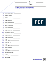 Measurement Convert Metric