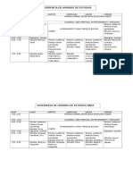 HORArio Sugerencia