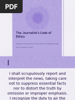 Download Journalists Code of Ethics by Kristine Monica Delfin SN322307644 doc pdf
