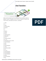 Mcqs in Bipolar Junction Transistors - Boylestad - Answers