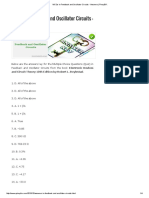 Mcqs in Feedback and Oscillator Circuits - Answers