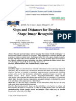 Slops and Distances For Regular Shape Image Recognition