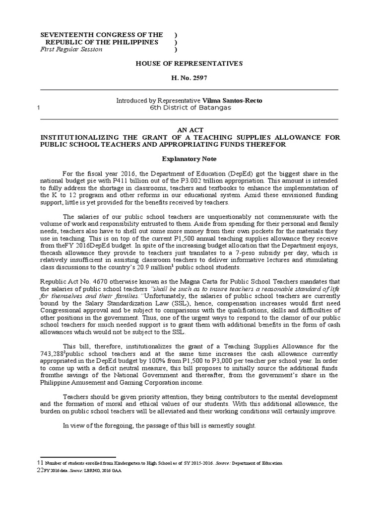 3 2597 B35 Chalk Allowance PDF State School Teachers