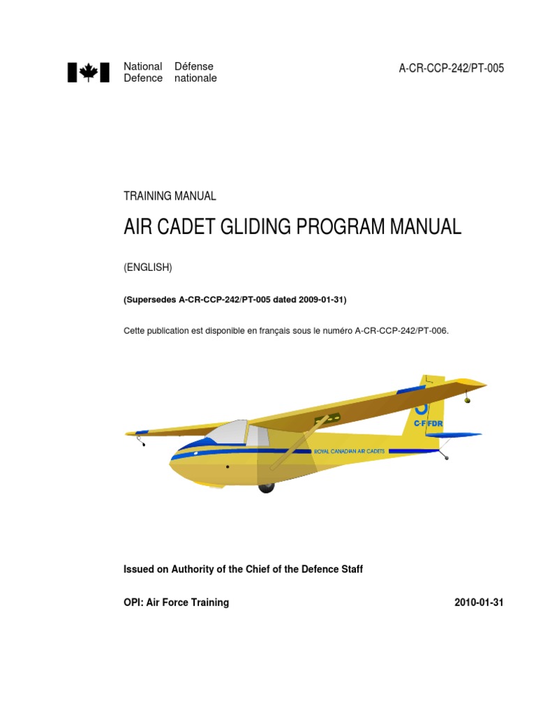 AirCadetGlidingProgramManual 2010 | PDF | Gliding | Glider (Sailplane)