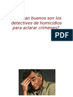 ¿Qué tan buenos son los detectives de homicidios para aclarar crímenes?