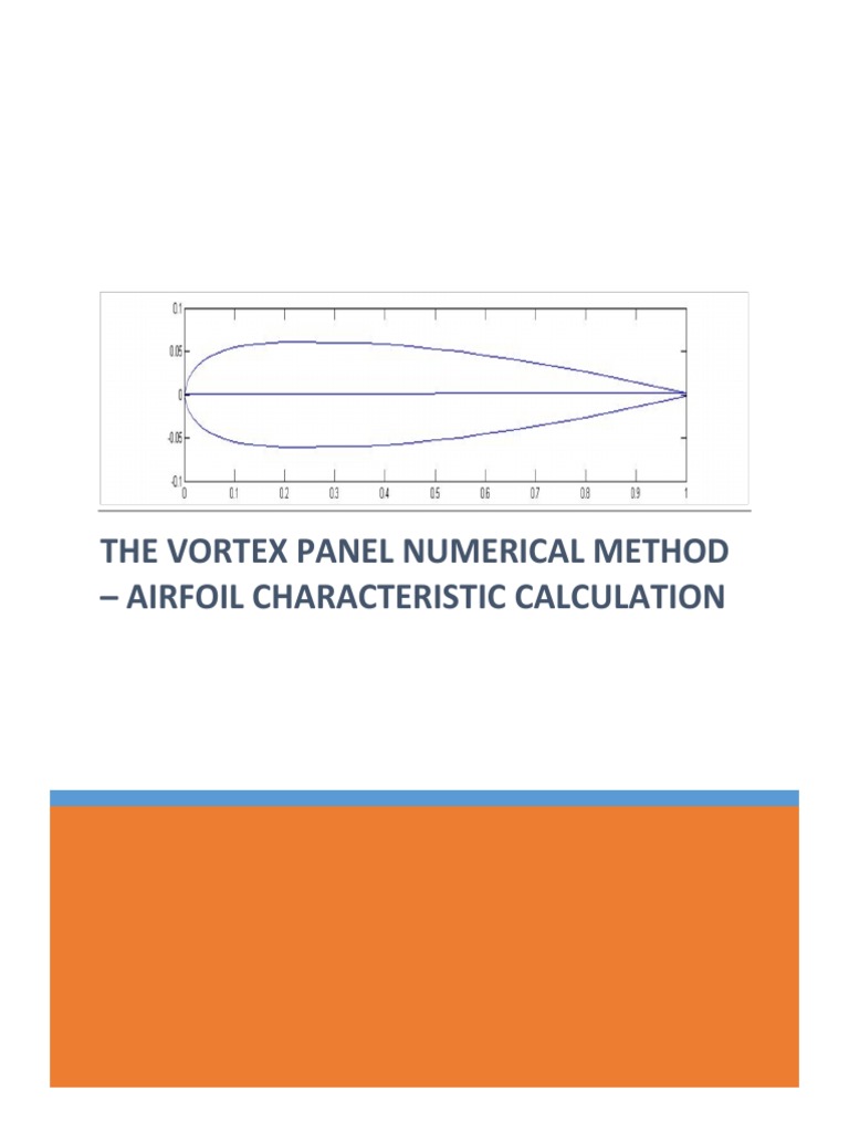 Vortex Panel Method For Calculating Airfoil Characeristics PDF Lift