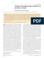 Flexible High-Output Nanogenerator Based On Lateral Zno Nanowire Array