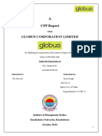 Globus Corporation Limited: CPP Report