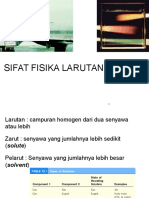 Sifat Fisika Larutan