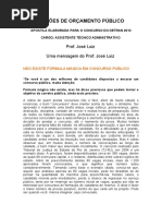 APOSTILA=NOÇÕES DE ORÇAMENTO PÚBLICO-APOSTILA 01