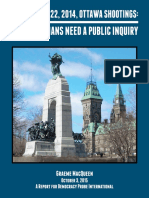 Ottawa Shooting, The Concealed Facts: Call For A Public Inquiry