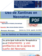 Uso de Xantinas en Neonatos - Teofilina - Aminofilina - Marco Bolaños