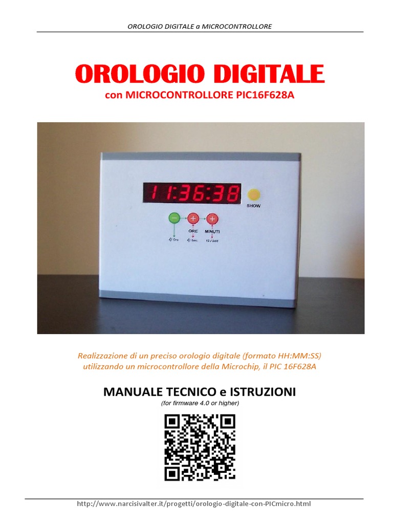PIC Micro Digital Watch HHMMSS PDF Clock Pic Microcontroller
