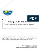 Guia Lectio Divina 8 Encuentros