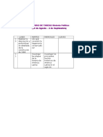 Cuadro de Tareas Historia Política