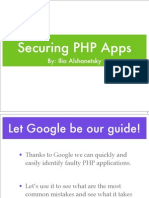 Zend Security, Securing PHP Applications