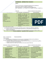 Contenidos Secundaria Primaria Algebra Trigonometría Fisica  Bimestre IV