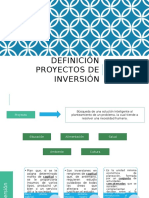 Definición Proyectos de Inversion