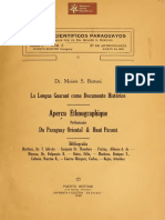 Anales Científicos Paraguayos Serie II, Num. 6 Publicados Por El Dr. Moises Bertoni La Lengua Guaraní Como Documento Histórico, Puerto Bertoni - Paraguay Año 1920