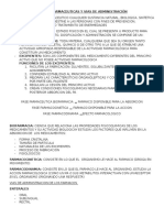 Formas Farmaceuticas y Vias de Administración