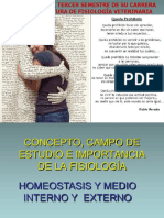 FISIOLOGÍA Introducción Homeostasis Agosto2015