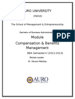 Compensation and Benefit Management Module Hand Book