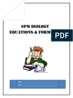 SPM Biology Equations Formula1